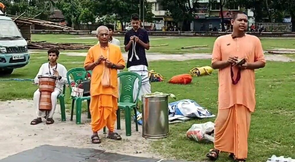 सूर्यनगर मैदानमा भगवान जगन्नाथको काकीको घरको अस्थायी निर्माण खुटिन पूजासँगै सुरु भएको छ