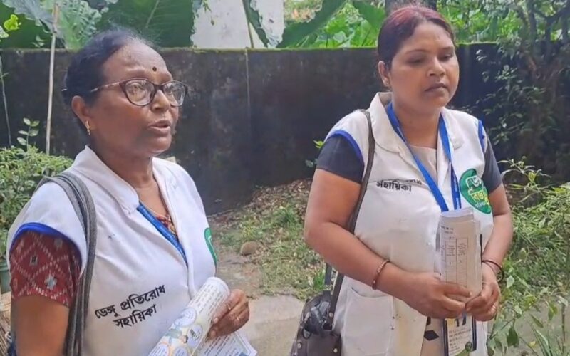 डेंगु रोकथाम गर्न, डेंगु सर्वेक्षण टोलीले घरघर गएर मानिसहरूलाई सचेत गराउन थाल्यो