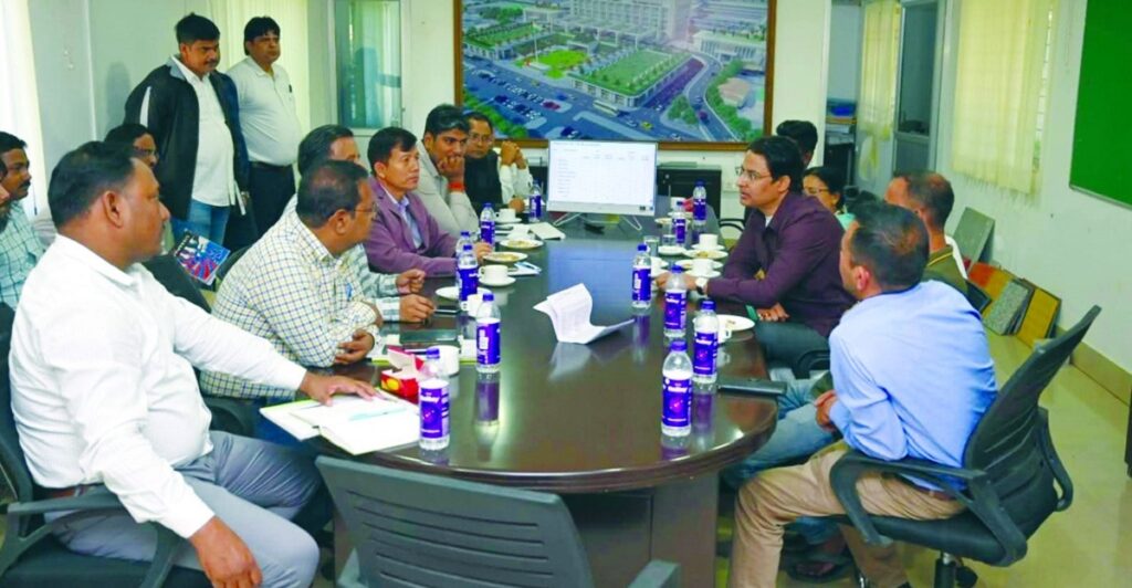 एनजेपी कार्यको निरीक्षणमा सांसद राजु विष्ट