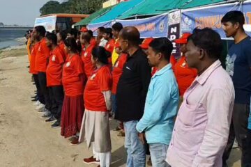 बाढी लगायत विभिन्न प्राकृतिक प्रकोपहरूको लागि तयारी बढाउन NDRF ले विशेष नक्कल अभ्यास गर्‍यो