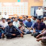 असन्तुष्ट भाजपाका कार्यकर्ताहरूको धर्ना