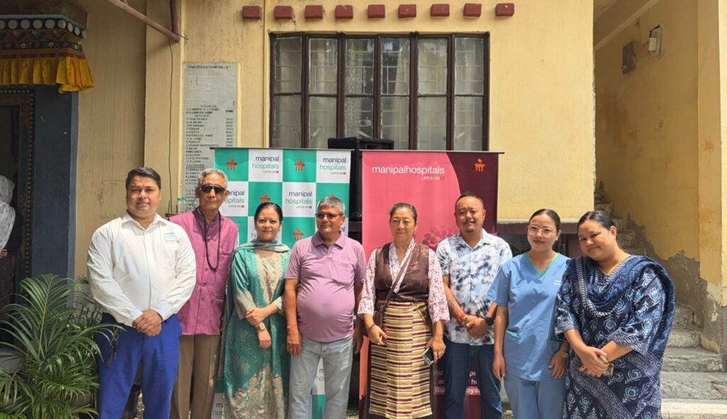 मणिपाल अस्पताल सिलीगुडीको पहलमा बुद्ध जयन्तीको अवसरमा सलुगाडा गुम्बामा सामुदायिक स्वास्थ्य जाँच शिविर