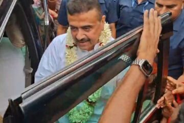 सुभेन्दु अधिकारी कोलकाताका लागि प्रस्थान, ‘शान्तिकुन्ज’ को सुरक्षा बढाइएको