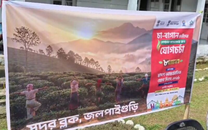 चिया बगानका कामदार परिवारका बालबालिकालाई स्वस्थ राख्न योग शिविर, डेंगुआझार चिया बगानमा विशेष पहल