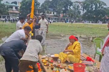दुर्गा पूजाको तयारी सुरु: सिलगढीको जातीय शक्ति संघ ओ पठाननगरले खुन्ती पूजासँगै उत्सवको सुरुवात गर्‍यो