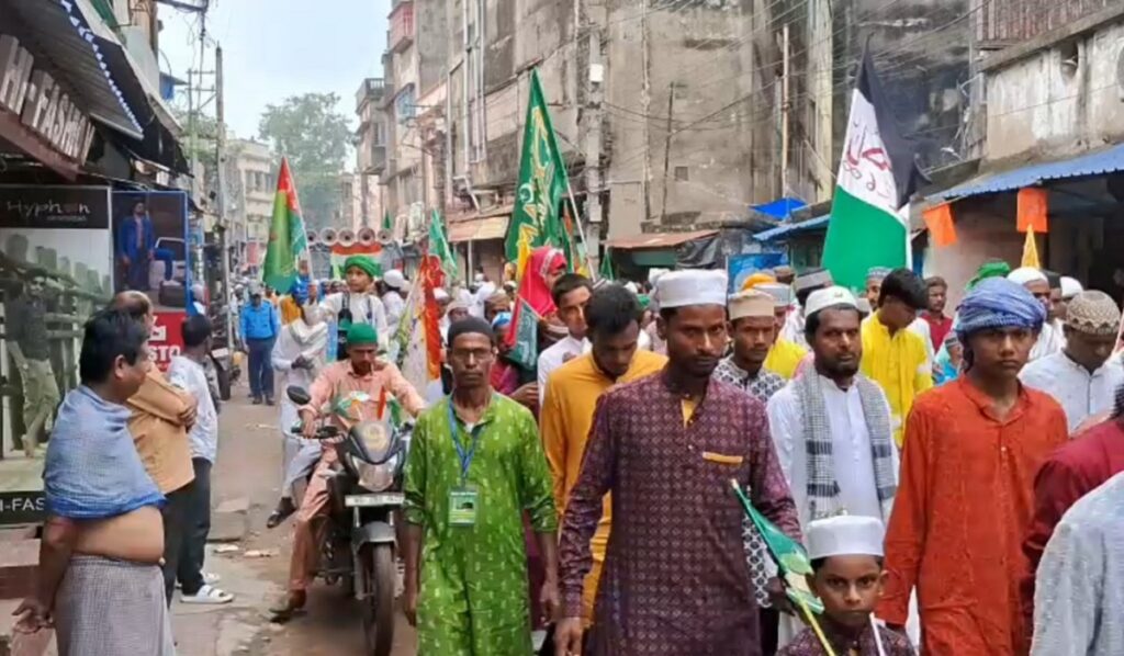 बांकुरामा विश्व पैगम्बर दिवस भक्ति र उत्साहका साथ मनायो, शहरमा भव्य जुलुस; कडा सुरक्षा व्यवस्था