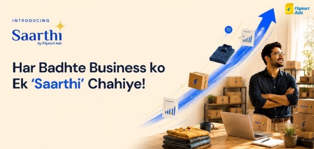 फ्लिपकार्ट एड्सले एआई उपकरण र एजेन्सीको विशेषज्ञतामार्फत बिक्रेताहरूलाई सहयोग गर्न ‘सारथी’ सार्वजनिक गरेको छ