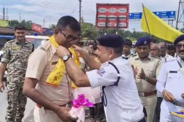 गोदामोरमा नयाँ ट्राफिक बुथको उद्घाटन, चालकहरूलाई ट्राफिक नियन्त्रण र सुरक्षा सन्देश वितरण