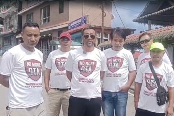 गोर्खाल्याण्ड नौलो संघर्ष समितिको पैदल यात्रा :दोस्रो दिन आइपुग्यो लाभा बजार